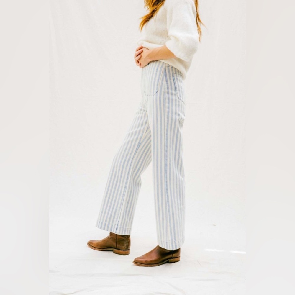 Rolla's Sailor Pants Jeans Sky Stripe NWOT